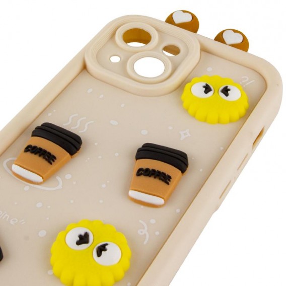 Чохол TPU Toys Case with Ears для Apple iPhone 14 (6.1") Sand