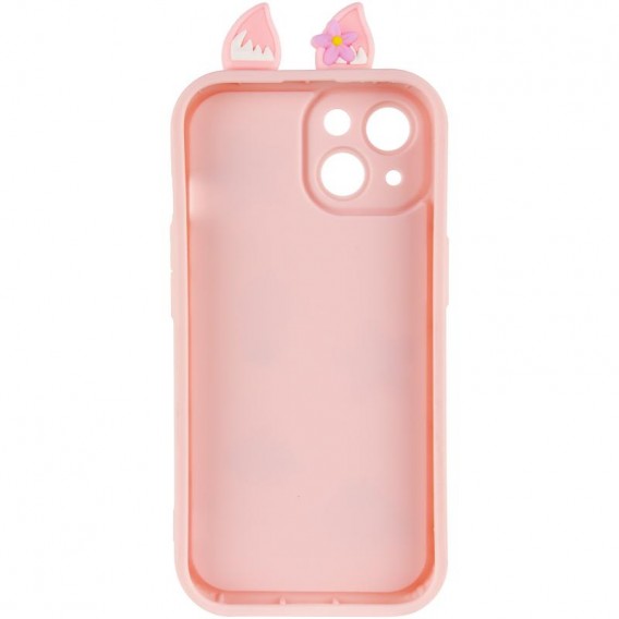 Чохол TPU Toys Case with Ears для Apple iPhone 15 (6.1") Light Pink