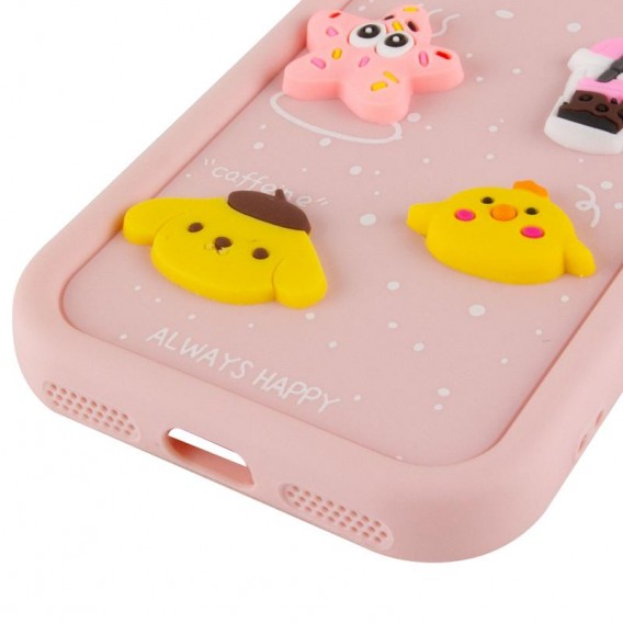 Чохол TPU Toys Case with Ears для Apple iPhone 15 (6.1") Light Pink