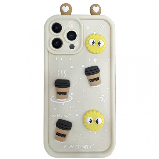 Чохол TPU Toys Case with Ears для Apple iPhone 15 Pro (6.1") Sand