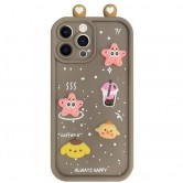 Чехол TPU Toys Case with Ears для Apple iPhone 15 Pro (6.1 дюйма) Brown Чехол TPU Toys Case with Ears для Apple iPhone 15 Pro (6.1 дюйма) Brown