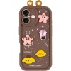 Чохол TPU Toys Case with Ears для Apple iPhone 16 (6.1") Brown