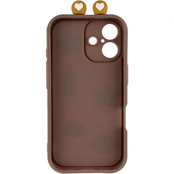 Чохол TPU Toys Case with Ears для Apple iPhone 16 (6.1") Brown