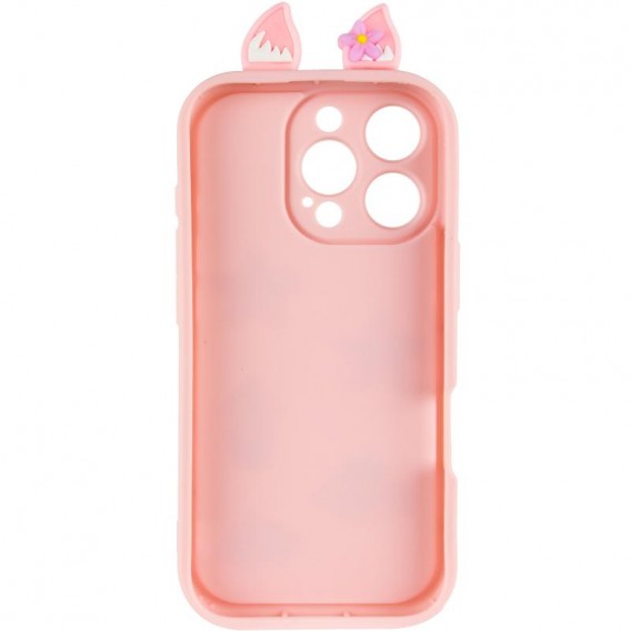 Чохол TPU Toys Case with Ears для Apple iPhone 16 Pro (6.3") Light Pink