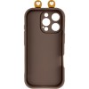 Чехол TPU Toys Case with Ears для Apple iPhone 16 Pro (6.3") Brown
