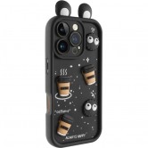 Чехол TPU Toys Case with Ears для Apple iPhone 16 Pro (6.3 дюйма) Black