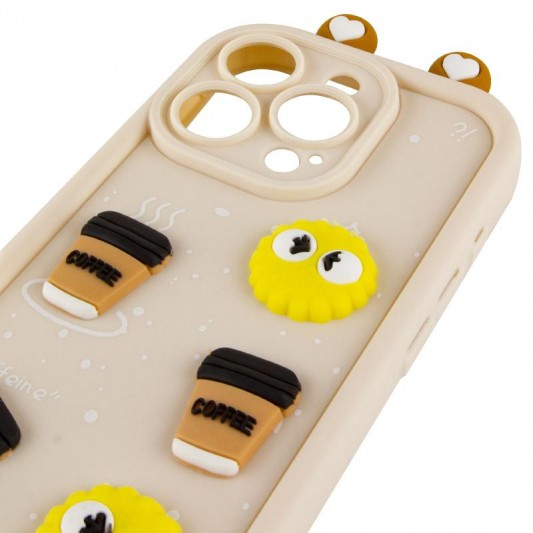 Чохол TPU Toys Case with Ears для Apple iPhone 16 Pro Max (6.9") Sand - зображення 3 