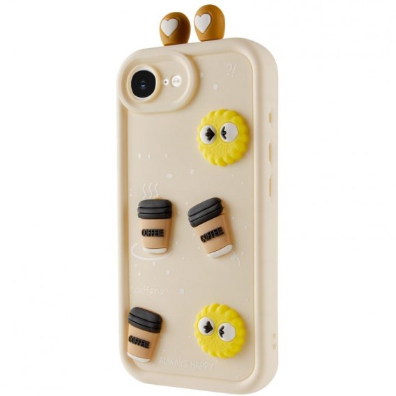 Чохол TPU Toys Case with Ears для Apple iPhone 16e (6.1") Sand
