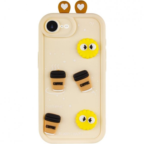 Чохол TPU Toys Case with Ears для Apple iPhone 16e (6.1") Sand