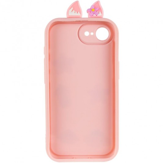 Чохол TPU Toys Case with Ears для Apple iPhone 16e (6.1") Light Pink - зображення 2 
