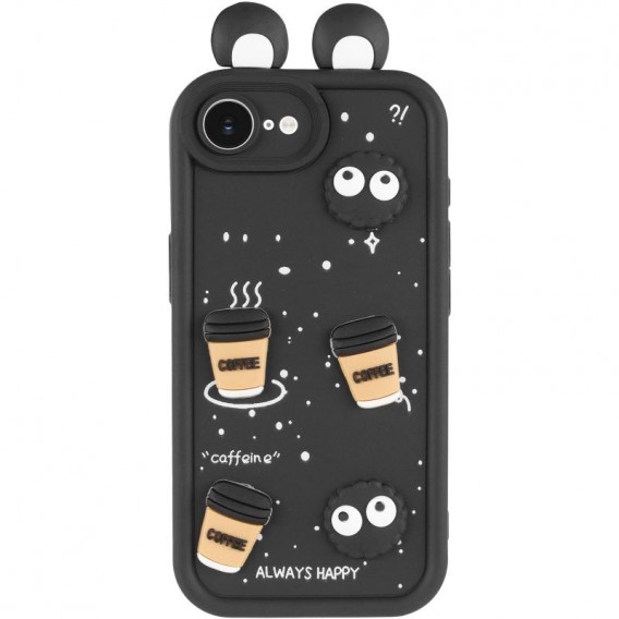 Чохол TPU Toys Case with Ears для Apple iPhone 16e (6.1") Black