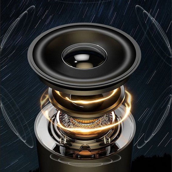 Кемпінговий ліхтар акумуляторний QD08 2in1 + Bluetooth колонка Biege