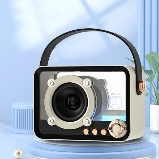 Bluetooth колонка QD05 Retro Style Biege - зображення 1 