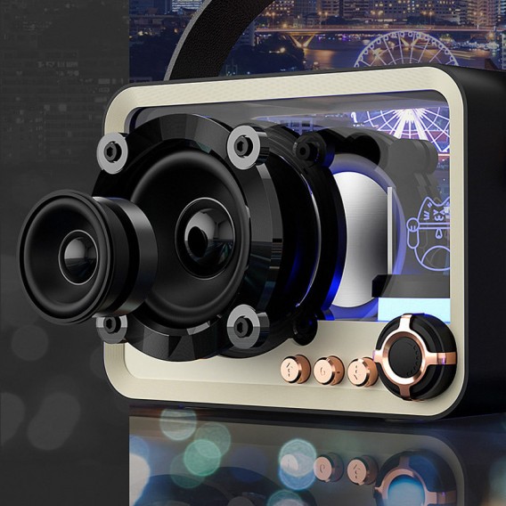 Bluetooth колонка QD05 Retro Style Black