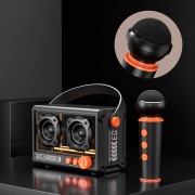 Bluetooth колонка QD03 Transparent з мікрофоном Black