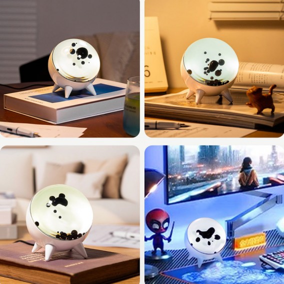 Музична ритмічна декоративна лампа CLT-002 з ферорідиною White