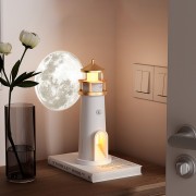 Проектор-нічник A08 Lighthouse 2in1 + Bluetooth колонка White