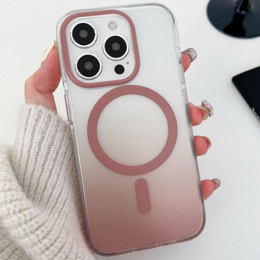 Чохол TPU+PC Phantom with MagSafe для Apple iPhone 15 Pro Max (6.7") Rose Gold - зображення 1 
