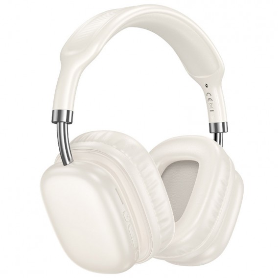 Накладні бездротові навушники Hoco W52 Wonderful Milky White