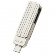 Флеш-накопичувач Wiwu Wi-FD001 3in1 (USB-A/C/L) USB 3.0 — 32GB Silver