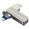 Флеш-накопичувач Wiwu Wi-FD001 3in1 (USB-A/C/L) USB 3.0 — 32GB Silver