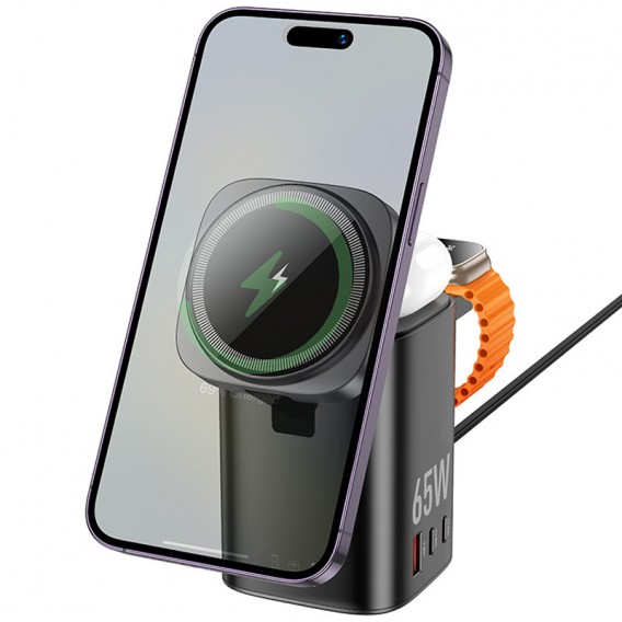 БЗП Hoco CQ20A Clever 6in1 PD65W Black