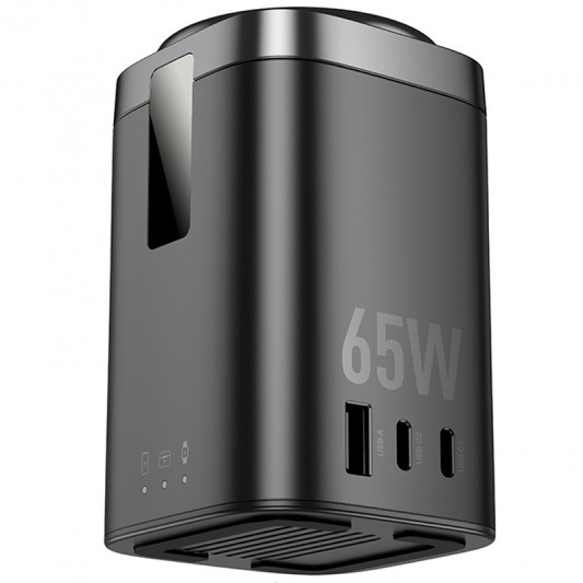 БЗП Hoco CQ20A Clever 6in1 PD65W Black - зображення 4 