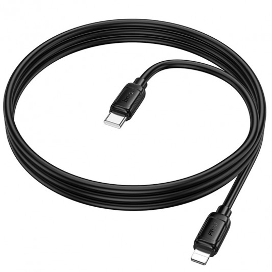 Дата кабель Hoco X115 Surpass Type-C to Lightning 27W (1m) Black - зображення 3 