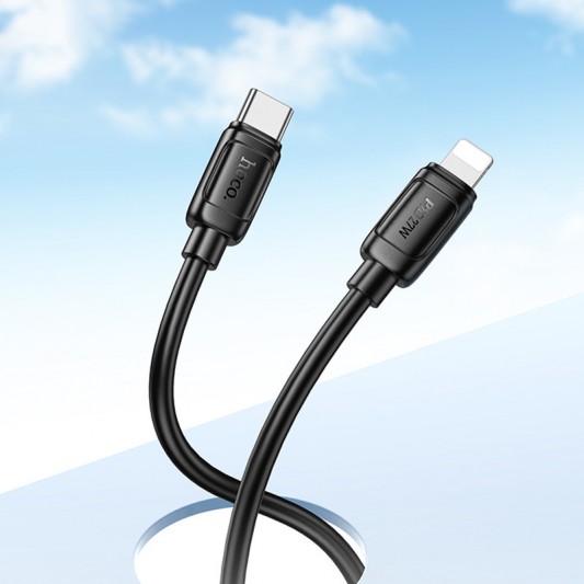Дата кабель Hoco X115 Surpass Type-C to Lightning 27W (1m) Black - зображення 4 