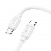 Дата кабель Hoco X115 Surpass Type-C to Type-C 60W (1m) White