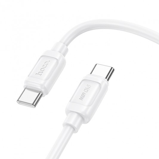 Дата кабель Hoco X115 Surpass Type-C to Type-C 60W (1m) White - зображення 2 