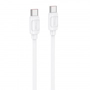 Дата кабель Hoco X115 Surpass Type-C to Type-C 240W (1m) White