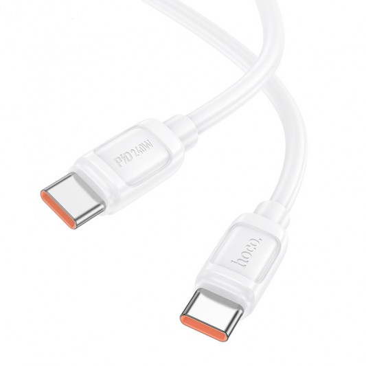 Дата кабель Hoco X115 Surpass Type-C to Type-C 240W (1m) White - зображення 3 