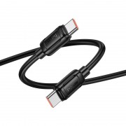 Дата кабель Hoco X115 Surpass Type-C to Type-C 240W (1m) Black