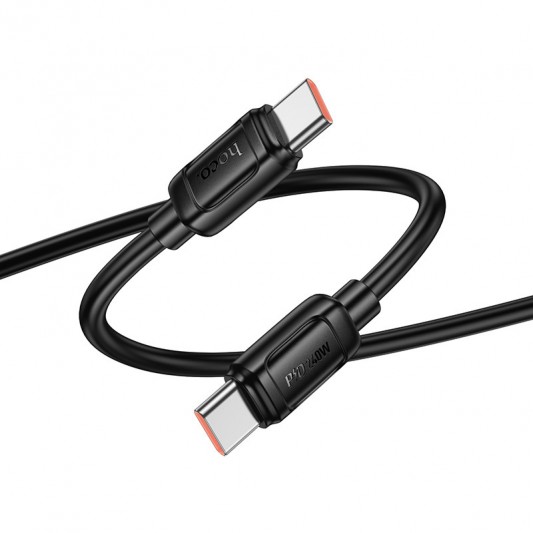 Дата кабель Hoco X115 Surpass Type-C to Type-C 240W (1m) Black - зображення 3 