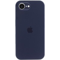 Чехол Silicone Case Full Camera Protective (AA) Apple iPhone 16e (6.1") Темно-синий / Midnight blue
