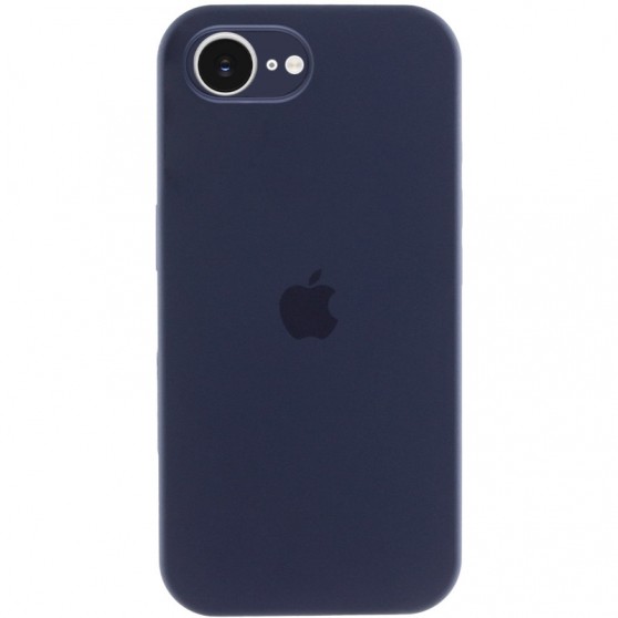 Чохол Silicone Case Full Camera Protective (AA) для Apple iPhone 16e (6.1") Темно-синій / Midnight blue