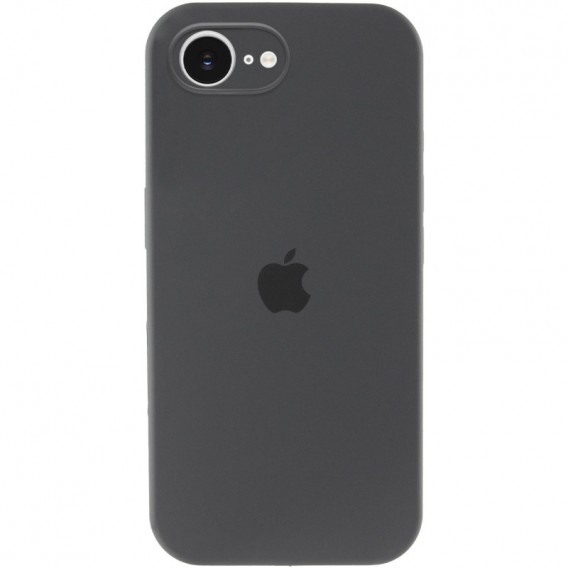 Чохол Silicone Case Full Camera Protective (AA) для Apple iPhone 16e (6.1") Сірий / Dark Gray