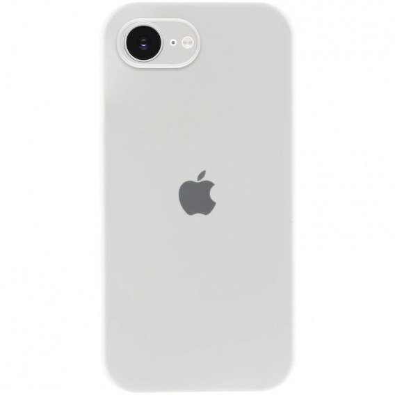 Чехол Silicone Case Full Camera Protective (AA) для iPhone 16e (6.1") Белый / White
