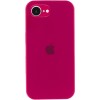 Чохол Silicone Case Full Camera Protective (AA) для Apple iPhone 16e (6.1") Червоний / Rose Red