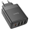 Блок питания Hoco C127A Intelligent PD45W (3USB-A/1C) Black