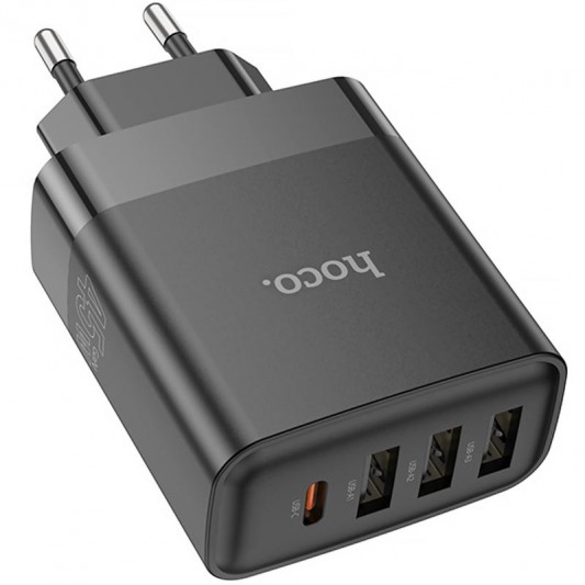 МЗП Hoco C127A Intelligent PD45W (3USB-A/1C) Black - зображення 3 