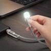 Кабель-світильник Hoco UA38C USB/Type-C to LED (0.3m) Gold