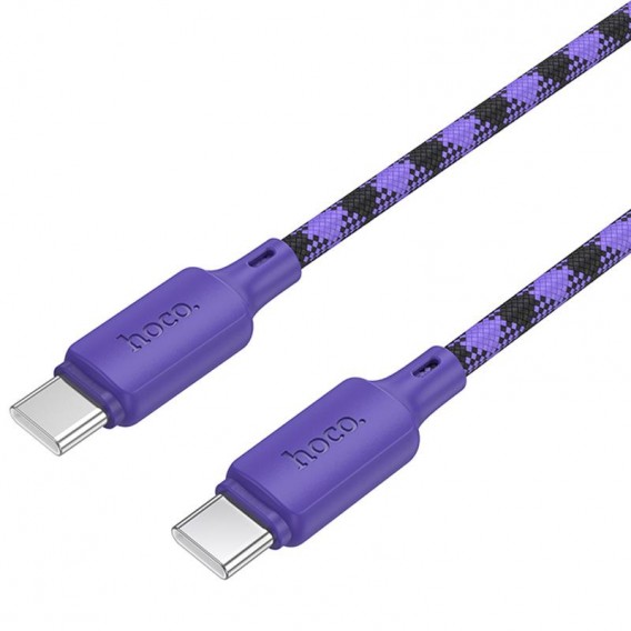 Дата кабель Hoco X116 Meridian Type-C to Type-C 60W (1m) Gradient Purple Mix