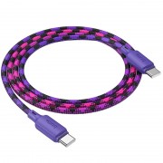 Дата кабель Hoco X116 Meridian Type-C to Type-C 60W (1m) Gradient Purple Mix