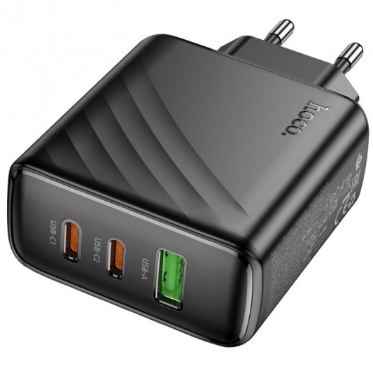 МЗП Hoco CS26A Article PD45W (1USB-A/2C) Black - зображення 1 