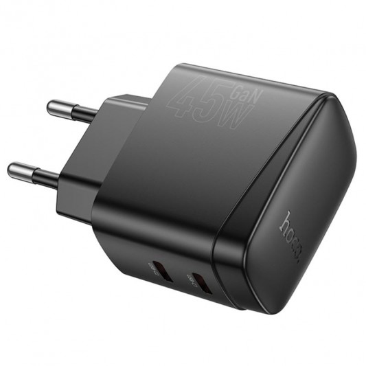 МЗП Hoco CS62A Bright PD45W (2USB-C) Black - зображення 2 