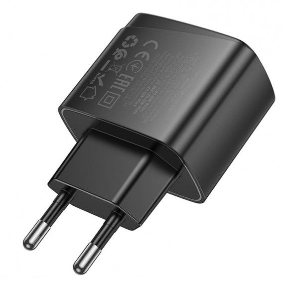 Блок живлення Hoco CS62A Bright PD45W (2USB-C) Black