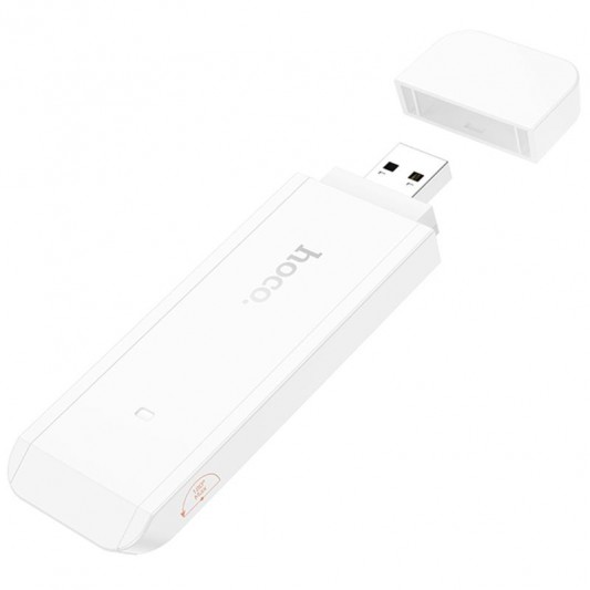 Портативний модем WiFi роутер Hoco HI40 150Mbps (Micro SIM) White - зображення 3 