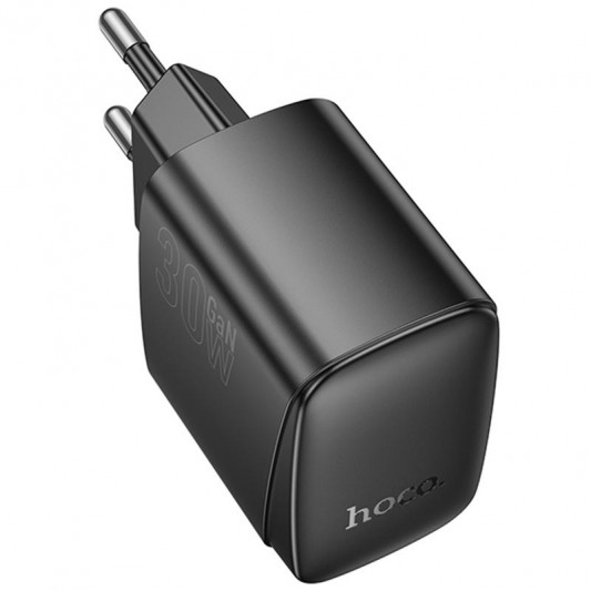 МЗП Hoco CS61A Bright PD30W+QC3.0 (1USB-A/1C) Black - зображення 1 